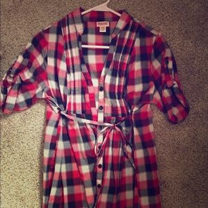 Plaid fall dress